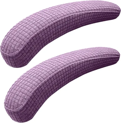 Vista 11 de Melaluxe 2 fundas de poliéster extraíbles para reposabrazos de silla de oficina (beige)