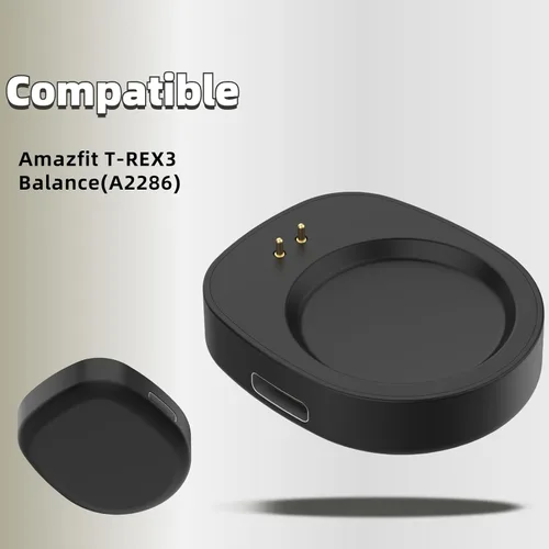 Vista 2 de Cargador para Amazfit T-Rex3 (A2322)/Balance (A2286) Cable de reloj Cable de carga USB magnético