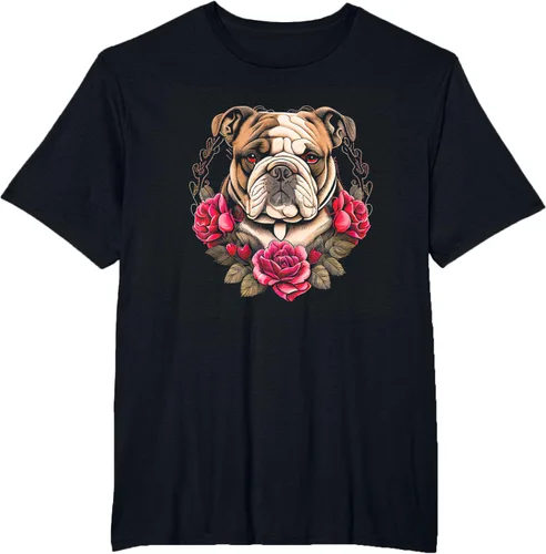 Vista 11 de Día de San Valentín - Camiseta de San Valentín Bulldog Inglés, Negro