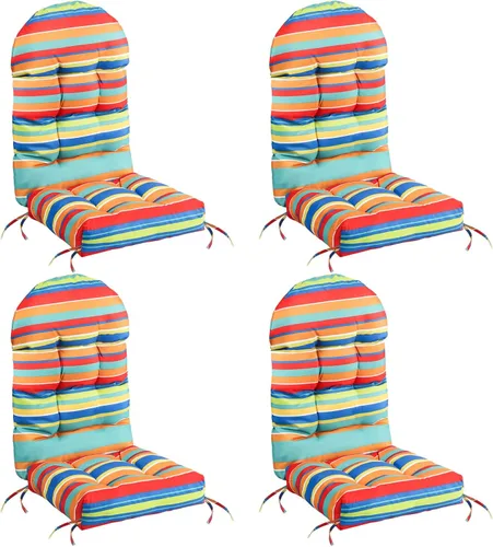 Vista 25 de FUNBERRY - Cojín para silla Adirondack, cojines gruesos y cómodos para mecedora, antideslizante, con protector contra decoloración, impermeable