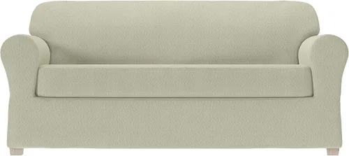 Vista 15 de Zenna Home Simply Fit - Funda elástica para sofá (1 pieza), color crudo
