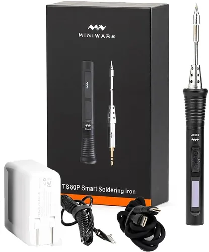 Vista 13 de Charmgle Fuente de alimentación QC 3.0 original mejorada 100-240 V entrada USB adaptador para TS80P Smart Mini estación de soldador portátil lápiz