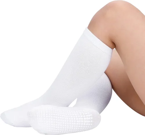 Vista 3 de Zando Calcetines de fútbol para niños, calentadores de piernas, calcetines largos con volantes, calcetines para bebés recién nacidos, calcetines