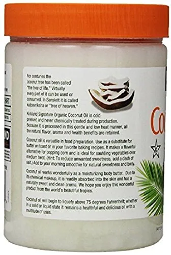 Vista 4 de 100% virgen extra orgánico, aceite de coco, 84 onzas líquidas, ayuda a la belleza y aceite de cocina
