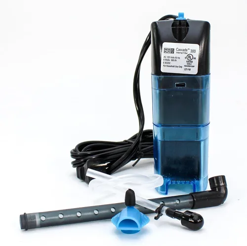 Vista 2 de Penn-Plax Cascade 300 Filtro Interno Completamente Sumergible – Proporciona Filtración Física, Biológica y Química para Acuarios y Tanques