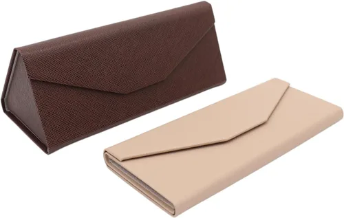 Vista 146 de Real Sic Funda para lentes de sol para hombres y mujeres, soporte magnético plegable para lentes de sol, inspirado en el color sólido