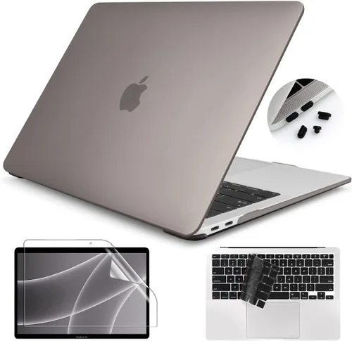 Vista 14 de Teryeefi Funda para MacBook Air 13 pulgadas Case 2021 2020 2019 2018 A2337 M1 A2179 A1932, carcasa rígida esmerilada, cubierta de teclado