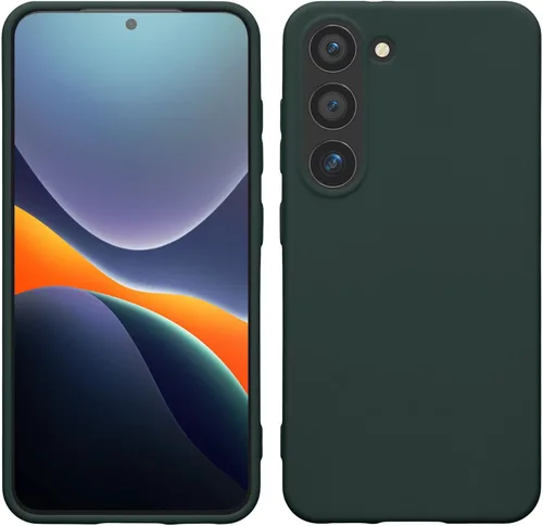 Vista 45 de kwmobile Funda compatible con Samsung Galaxy S23 - Funda protectora de silicona TPU suave y delgada - Piedra antigua