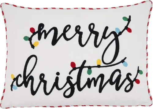 Vista 6 de SARO LIFESTYLE Kringle Collection - Almohada con cinturón de Papá Noel con relleno de poliéster, 18 pulgadas, color rojo