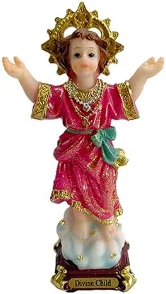 Vista 2 de Annie's Boutique Estatua del Niño Divino Estilo Brillante Niño Santo Estatua Niño Católico Jesús Jesús Escultura (12 pulgadas)
