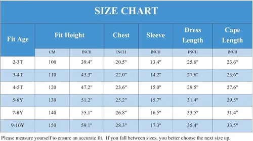 Vista 7 de Avady Anna Dress for Girls Frozen Princess Costumes Kids Cosplay Dress Up Birthday Party Halloween Christmas Outfits