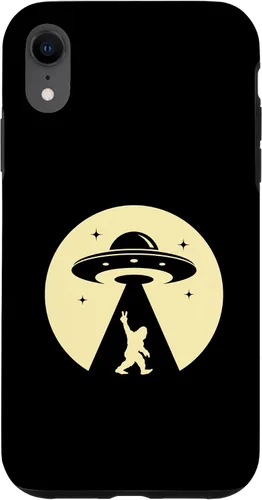 Vista 8 de iPhone 14 Alien big foot ufo nave espacial extraterrestre para hombres caso de regalo