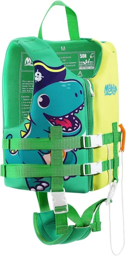 Vista 17 de MoKo Swimming Vest for Kids 20-30-50-77 lbs, Children Swim Vests Water Activity Equipment Cute Pattern Watersports Swimming Device for Toddlers Boys