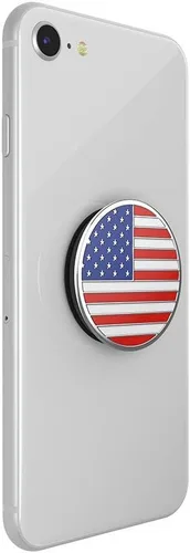 Vista 3 de PopSockets Agarre adhesivo para teléfono, soporte, soporte para teléfono, esmalte - Old Glory
