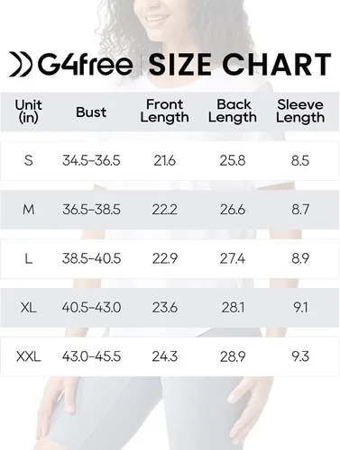 Vista 6 de G4Free Camisetas de entrenamiento para mujer, de manga corta, atléticas, transpirables, suaves, básicas, de algodón