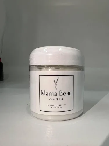 Vista 2 de Mama Bear Oasis Loción - Crema de Magnesio - Loción de Magnesio con Lavanda - Incluye Árnica, Vitamina B6, Aloe Vera (Paquete de 1)