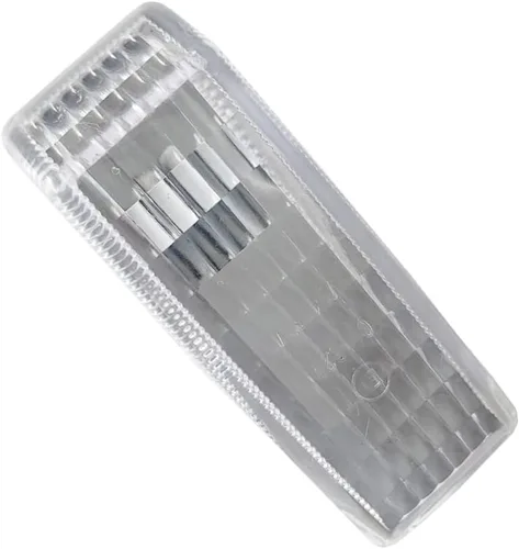 Vista 6 de Riloer Cubiertas de luz de señal de giro ABS, carcasa de lámpara de repetidor de luz de señal de marcador lateral sin bombilla, compatible