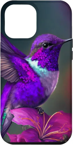 Vista 25 de Funda púrpura para iPhone XR para colibrí