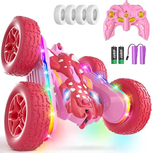 Vista 9 de Terucle Coches RC Juguetes para Niños Coche de Control Remoto 2.4 GHz Negro Juguetes para Niños de 5-7 Años Juguetes Nuevos Actualizados con Luces