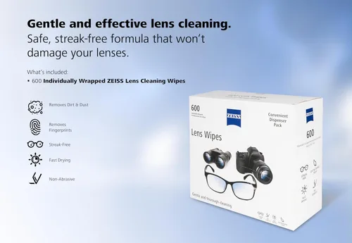 Vista 7 de ZEISS - Toallitas de limpieza prehumedecidas para lentes, 600