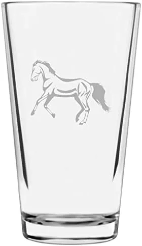 Vista 26 de Shetland Pony (cuerpo) - Vaso de pinta grabado con temática de caballo alternativo de 16 onzas