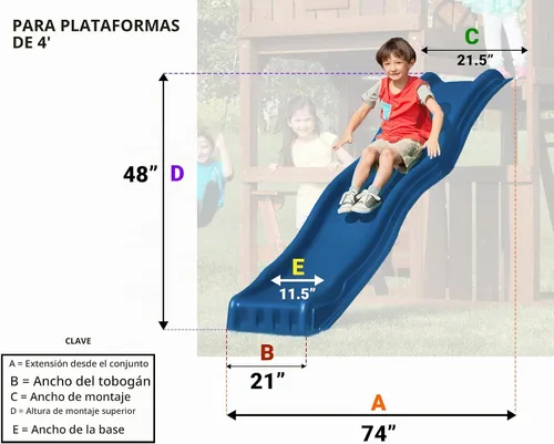 Vista 2 de Swing-N-Slide Cool Wave, azul
