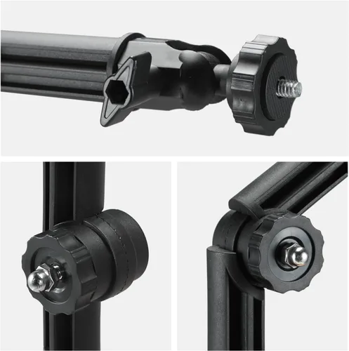 Vista 7 de Soporte de pared para luz de video compatible con todas las luces de anillo, luces RGB y lámparas de fotografía