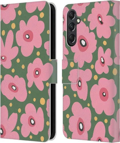 Vista 279 de Head Case Designs Officially Licensed Ninola Ditsy Flowers Yellow Nature Bold Leather Wallet Case Compatible with Samsung Galaxy A07 4G