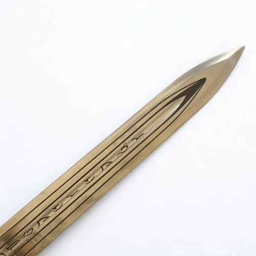 Vista 5 de 45.2-inch Ryan King Lion Sword with a Display Plaque,Stainless Steel, Lion Head Relief Design, Suitable for cosplayand Collecting Plateado