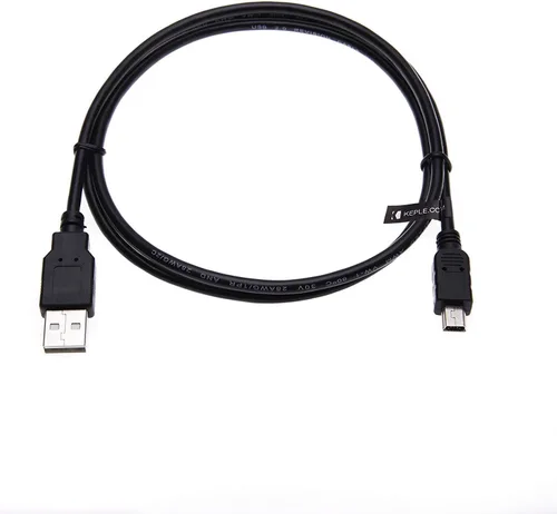 Vista 2 de Cargador de cable mini USB con sincronización de datos compatible con reproductores de MP4 Philips GoGear, Cam, Muse, Opus, RaGa, Spark, Vibe