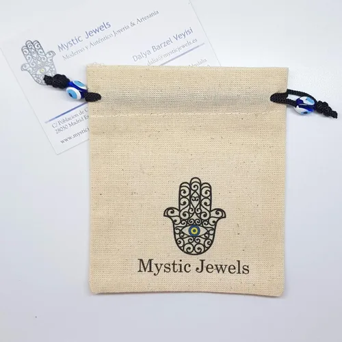 Vista 6 de MYSTIC JEWELS Collar de plata de ley 925 Tres símbolos, mano de Fátima y árbol de la vida y buenos símbolos, Mano de Fátima y árbol de la vida