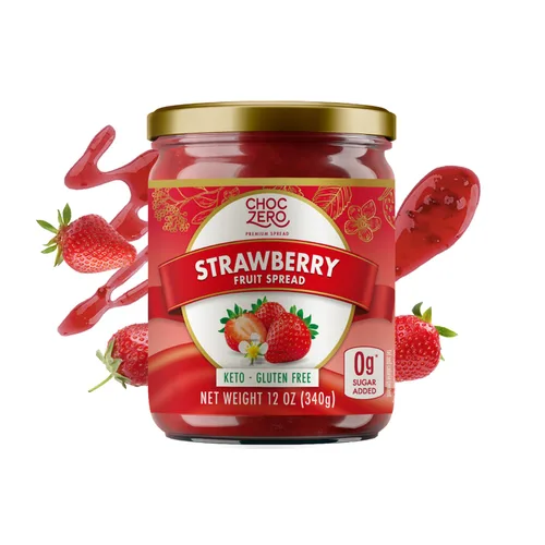 Vista 10 de ChocZero Conservas de arándanos sin azúcar, tarro de 12 onzas Sin alcoholes de azúcar, keto, bajo en calorías, alto en fibra, sin gluten, horneado