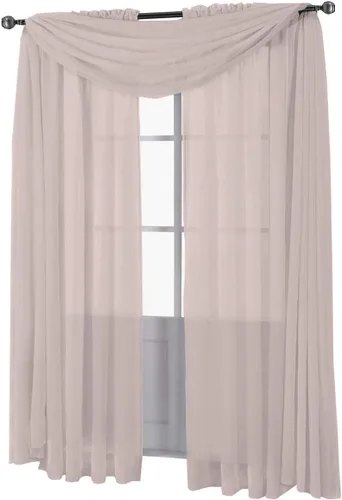 Vista 20 de sheetsnthings Solid Abri Panel de Cortina Transparente Arrugada con Bolsillo para Barra, 50 Pulgadas de Ancho x 63 Pulgadas de Largo, Negro
