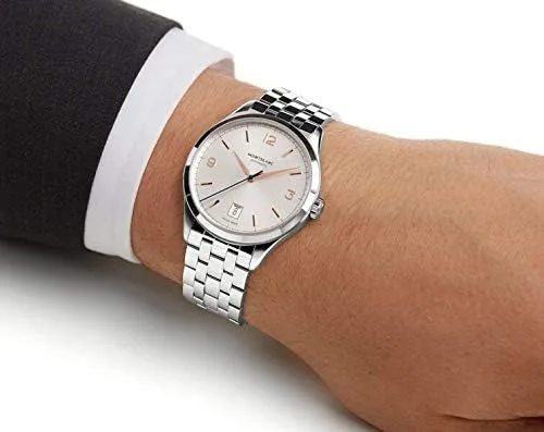 Vista 6 de Montblanc Heritage Chronometrie Reloj automático para hombre 112519, Blanco, Moderno