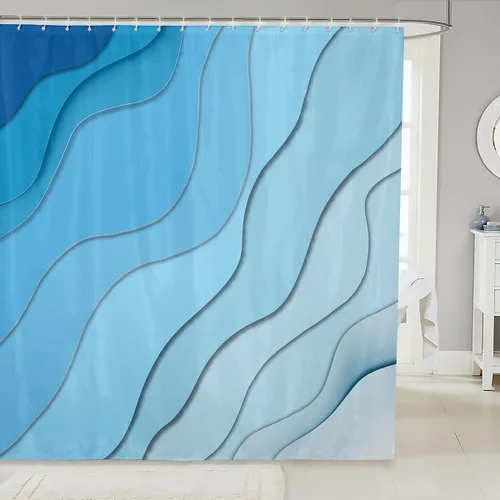 Vista 13 de Decorative White Baseball Shower Curtain Waterproof Polyester Fabric,Red Baseball Bat Bath Curtain Home Bathroom Decor Hanging Curtain with Hooks 72