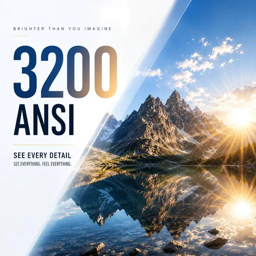 Vista 5 de [Ahora con Netflix y 3200ANSI] Proyector inteligente 4K con WiFi y Bluetooth, enfoque automático y mini proyector portátil Keystone con soporte