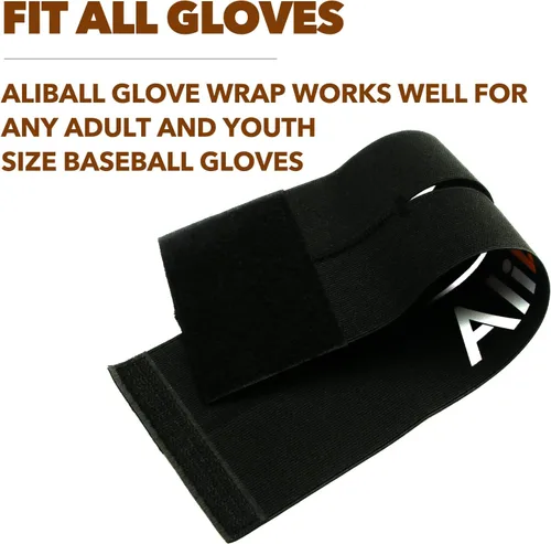 Vista 5 de AliBall Envoltura para guantes de béisbol, correa para guantes de sóftbol y béisbol, reemplazo de vapor, agua caliente, mantiene rápidamente