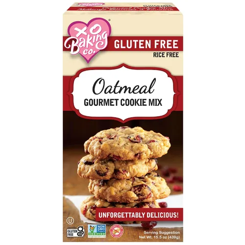Vista 18 de XO Baking Co. Mezcla de galletas gourmet con chispas de chocolate sin gluten; sin OGM, Kosher; sin arroz; sin lácteos; sin maní; sin conservantes