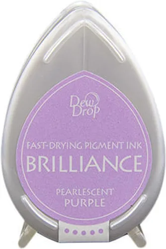 Vista 11 de Tsukineko Brilliance Dew Drop Inkpad, Moonlight White