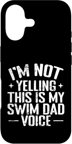 Vista 32 de Swim Dad Voice Funny Sports Parent Case for iPhone 16