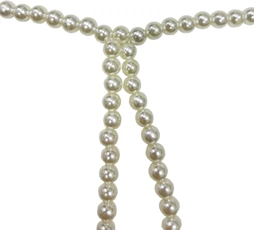 Vista 6 de Tanga de cadena de masaje de perlas de tiro bajo para mujer