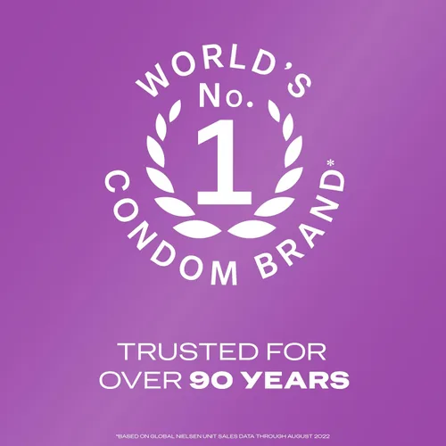 Vista 9 de Durex - Paquete Adventure de condones, lisos y estriados, a granel, preservativos de látex de ajuste regular