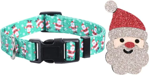 Vista 3 de Paquete de 2 collares de Navidad ajustables con accesorios para árbol de Navidad y árbol de Navidad