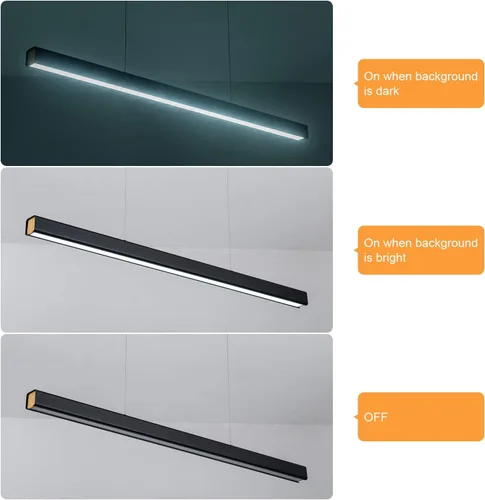 Vista 9 de Lámpara colgante lineal LED de 39.37 pulgadas, luz de mesa de billar regulable de 36 W, luces modernas de isla para cocina, comedor, sala de estar