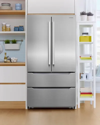 Vista 2 de 36 in. Lumin Coll 22.5 cu. ft. Refrigerador de puerta francesa, acero