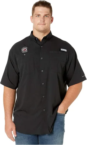 Vista 19 de Columbia NCAA Camisa Tamiami de Manga Corta para Hombre Universitaria Tallas Grandes y Altas Fla - Azul