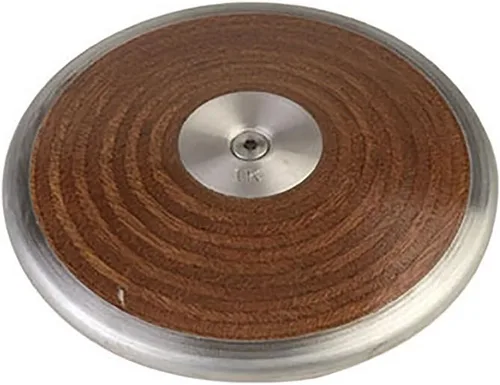 Vista 3 de Champion Sports Practice & Competition Discus – Rubber, Plastic, or Wood Options, Multiple Weights for Track and Field Training