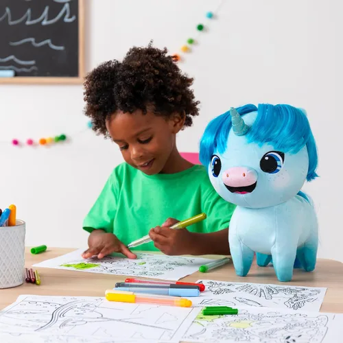 Vista 5 de Not Quite Narwhal Kelp Tuskington - Peluche de 12 pulgadas, material suave para abrazar, gran juego para el cabello