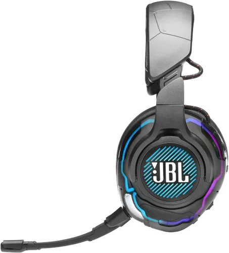 Vista 8 de JBL Quantum One - Auriculares profesionales para juegos con cable USB con seguimiento de cabeza mejorado JBL QuantumSPHERE 360, cancelación activa