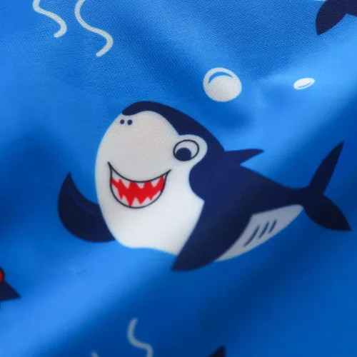 Vista 6 de Traje de baño para niños con estampado de tiburones para niños